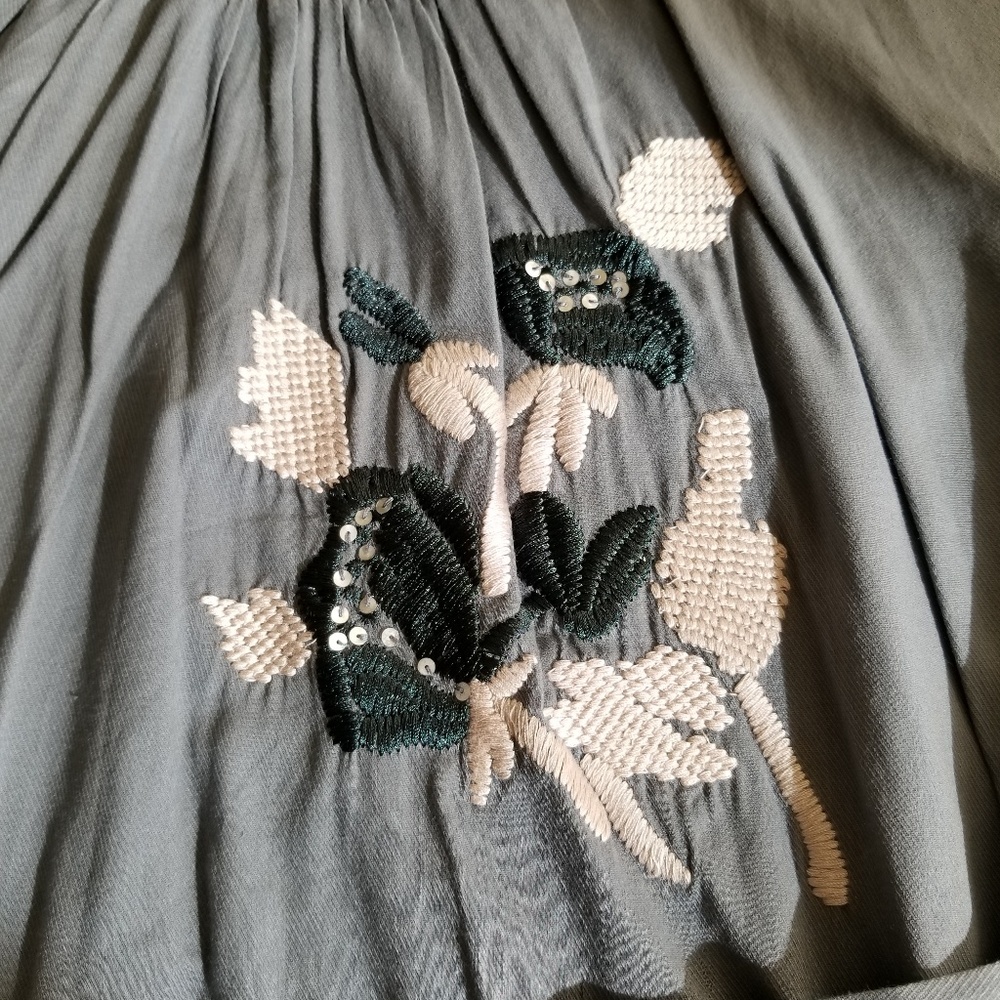 Trinity Embroidered Sashed Tunic Top - image 3